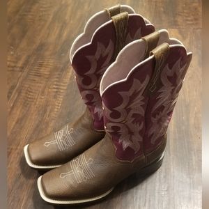 Ariat Purple Tombstone Cowgirl Boots